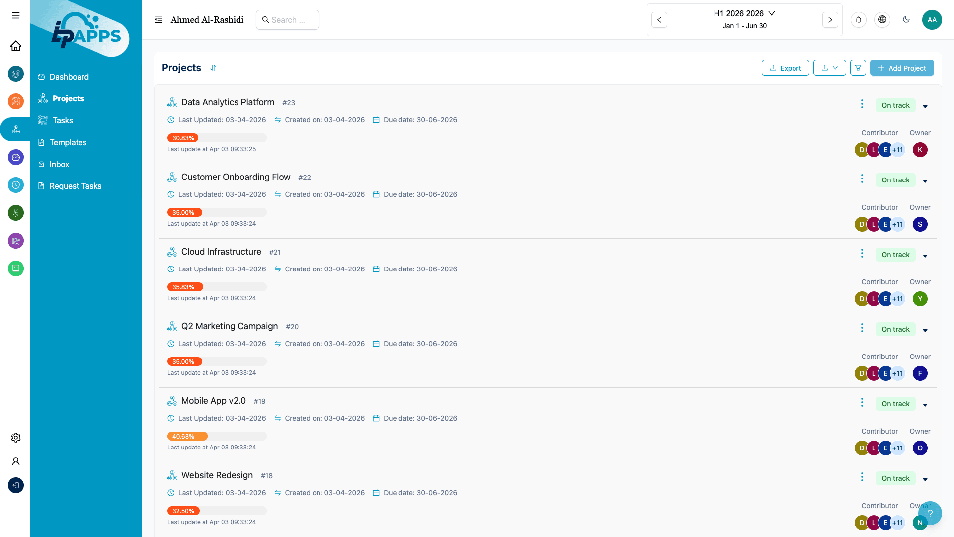 Manage All Projects in One Place
