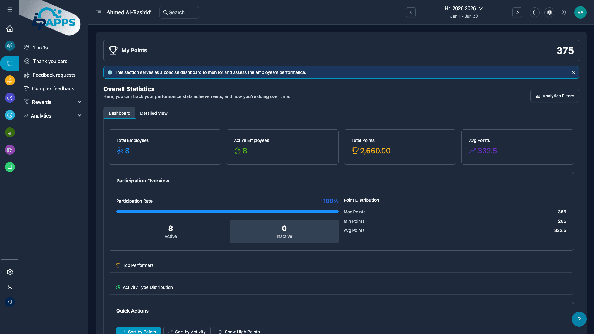 Rewards Program & Points System