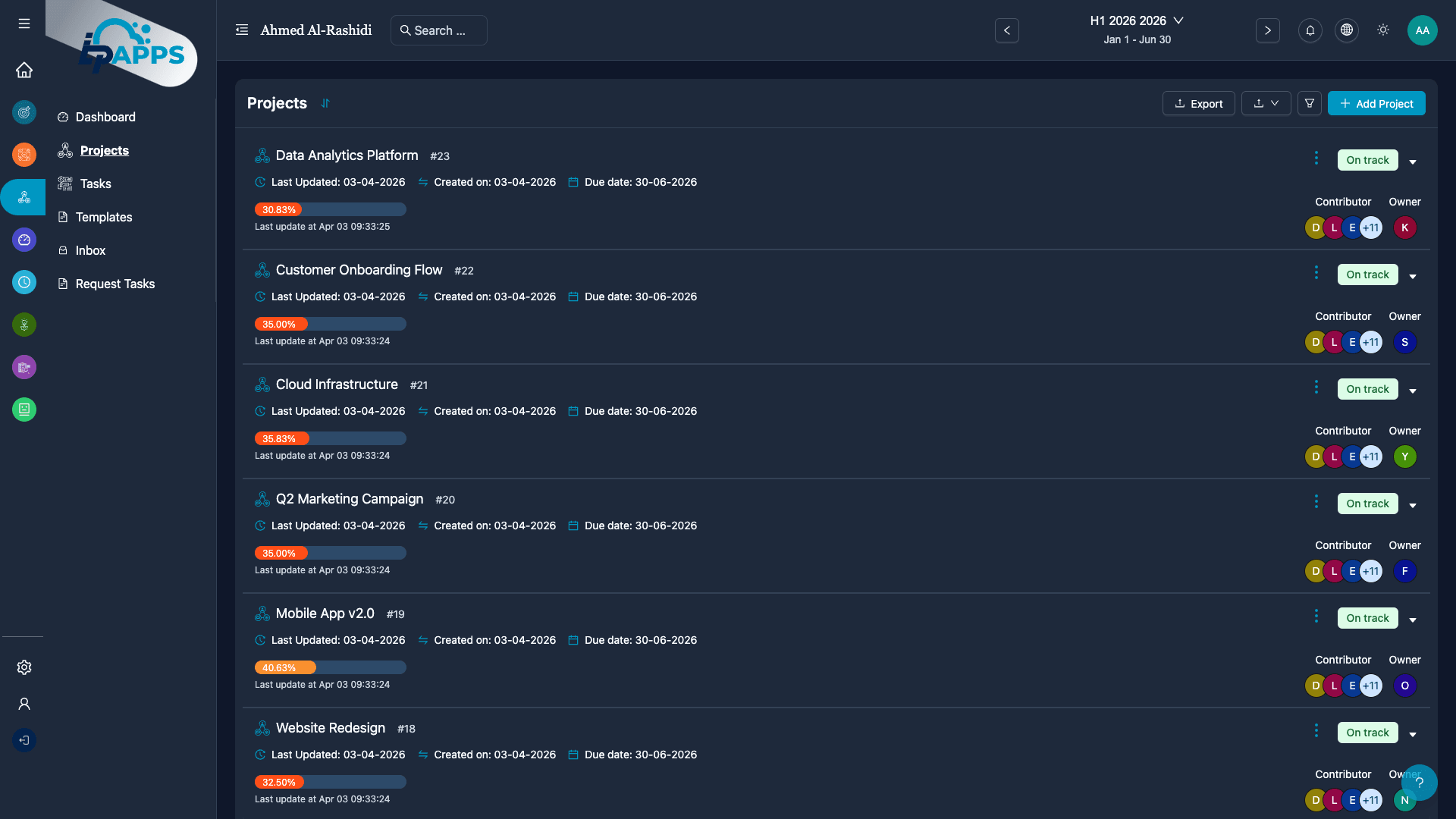 Manage All Projects in One Place